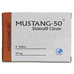 ムスタン-50 Mustang-50, シルデナフィル, 50mg, 錠 箱