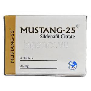 ムスタン-25 Mustang-25, シルデナフィル, 25mg, 錠 箱
