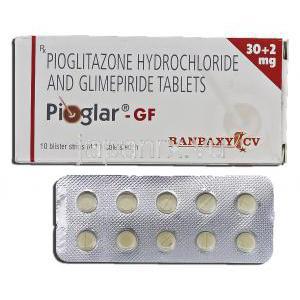 ピオグラーGF Pioglar-GF, アクトス GF ジェネリック, ピオグリタゾン・グリメピリド, 錠