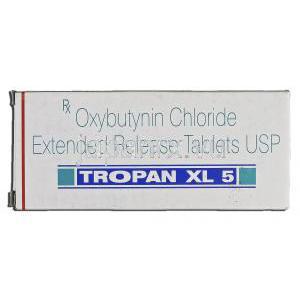 トロパンXL5 Tropan XL 5, ポラキス ジェネリック, オキシブチニンXL, 5mg, 錠 箱