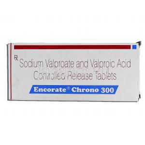 エンコレートクロノ Encorate Chrono, デパケン ジェネリック, バルプロ酸, 300mg, 錠 箱