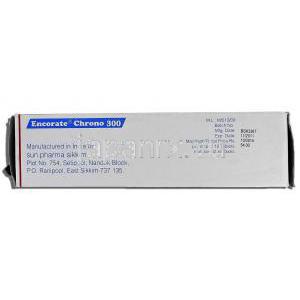 エンコレートクロノ Encorate Chrono, デパケン ジェネリック, バルプロ酸, 300mg, 錠 製造者情報