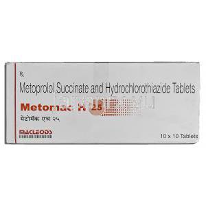 メトマックＨ25 Metomac H 25, ロプレッサー ジェネリック , メトプロロール , 25mg, ヒドロクロロチアジ
