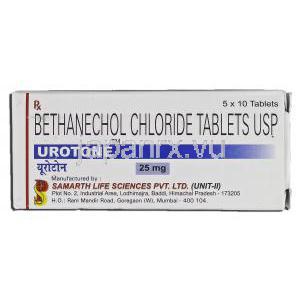 ユロトーン Urotone, ベサコリン ジェネリック, ベタネコール, 25mg, 錠 箱