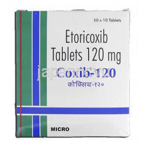 コキシブ-120 Coxib-120, アルコキシア ジェネリック, エトリコキシブ, 120mg, 錠