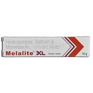 メラライトXL Melalite XL, ヒドロキノン 2%, トレチノイン 0.025%, モメタゾンフロ酸エステル 0.1%, 配合クリ