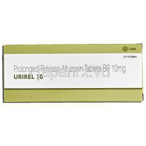 ユリレル10 Urirel 10, ウロザトラル ジェネリック, アルフゾシン, 10mg, 持効性放出 錠 箱