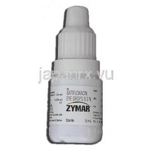 ザイマー Zymar, ガチフロキサシン 0.3%, 5ml, 点眼薬 ボトル