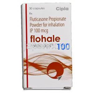 フロヘール Flohale, プロピオン酸フルチカゾン, 100mcg, 吸入用カプセル 箱