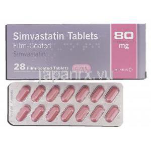 シンバスタチン, Simvastatin 80mg, 錠