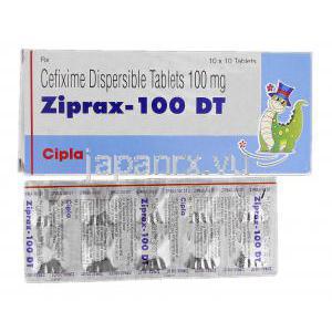 ジプラックDT 100 Ziprax-100 DT, スプラックス ジェネリック, セフィキシム 5mg, 徐放錠