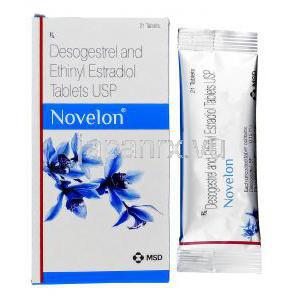 ノベロン Novelon, デソゲストレルエチニルエストラジオール, 0.15mg 0.03mg 錠