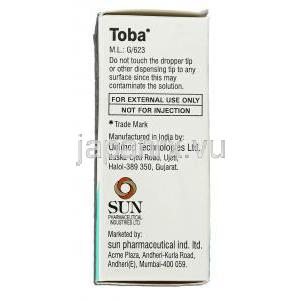 トバ Toba, トブラマイシン  0.3% 5MLの 点眼薬