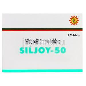 シルジョイ-50 Siljoy-50、ジェネリックバイアグラ、シルデナフィルクエン酸塩50mg　箱