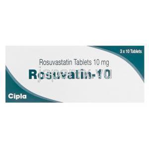 Rozatin-10　ロザチン、ジェネリッククレストール、ロスバスタチン10mg　箱