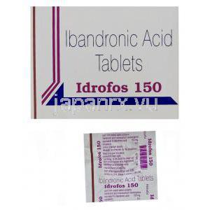 イバンドロン酸（ボニバ ジェネリック）, Idrofos, 150MG 錠 (Sun pharma)