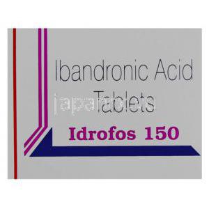 イバンドロン酸（ボニバ ジェネリック）, Idrofos, 150MG 錠 (Sun pharma) 箱