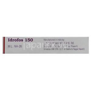 イバンドロン酸（ボニバ ジェネリック）, Idrofos, 150MG 錠 (Sun pharma) 製造者情報