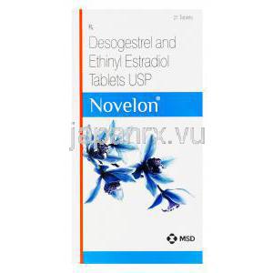 ノベロン　Novelon、デソゲストレル0.15mg/エチニルエストラジオール0.03mg　箱