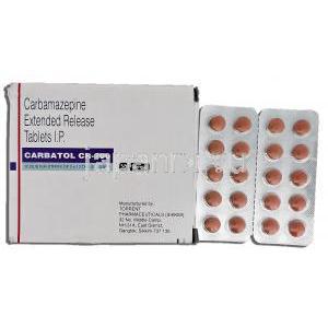 カルバトールCR-200 Carbatol CR-200, テグレトール ジェネリック, カルバマゼピンER, 200mg, 錠