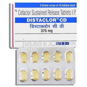 ディスタクロール Distaclor CD, ジェネリックケフラール, セファクロル 375mg カプセル (Baroque Pharma)