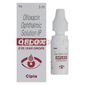 オフロキサシン, Oflox,  3% 5ML 点眼/点耳薬 (Protec)