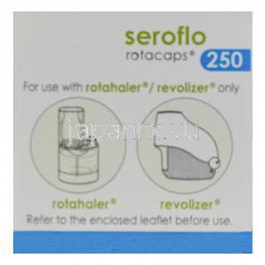 セフロ　ロタキャップ　Seroflo Rotacaps　250、ジェネリックセレタイド、サルメテロール50mcg／