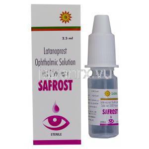 サフロスト　Safrost、ジェネリックキサラタン、ラタノプロスト　0.005％　点眼液　2.5ml