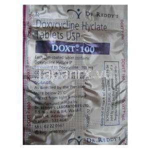 ドクスト (ドキシサイクリン) 100 mg ブリスターパック 情報