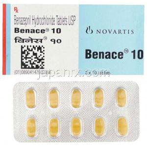 ベネース, 塩酸ベナゼプリル, 10mg 錠  (Novartis)