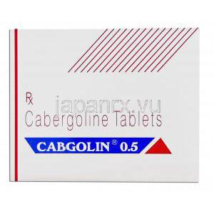カブゴリン, カベルゴリン  Cabgolin 0.5MG 錠 (Sun Pharma)