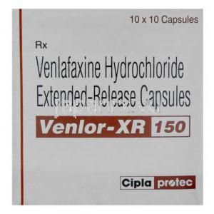 ベンラー XR, ベンラファキシン 150 mg箱