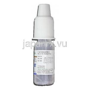 キサプロスト, トラバプロスト 0.004% x 2.5 ml 点眼薬 (Sava medica) ボトル記載・製造者情報