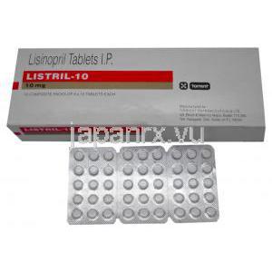 ジェネリック・プリニビル 、リシノプリル 10 mg Listril torrent