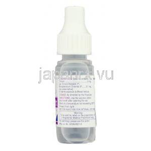 イオチム, マレイン酸チモロール, 0.5% 5ml 点眼薬 （FDC） ボトル側面