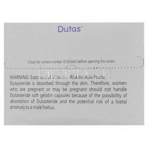 デュタス, デュタステライド 0.5 mg （ボックス上部）
