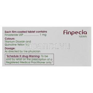 フィンペシア, フィナステライド 1 mg 錠 (Cipla)