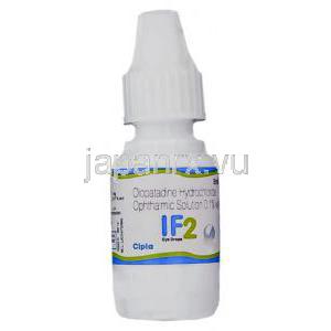 イフ・2, 塩酸オロパタジン 0.1% w/v 5ML 点眼薬 (Cipla) ボトル