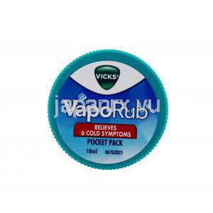 ヴィックス ヴェポラップ Vicks Vaporub 軟膏,本体,効果効能,容器表面