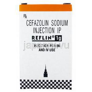 レフリン Reflin, セファメジン ジェネリック, セファゾリン 1gm, 注射 箱