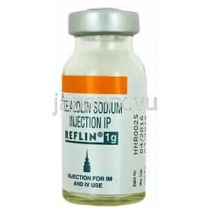 レフリン Reflin, セファメジン ジェネリック, セファゾリン 1gm, 注射 ボトル