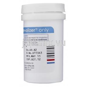 フマル酸ホルモテロール, Foratec, 12mcg 吸入剤 (Cipla) 容器　情報