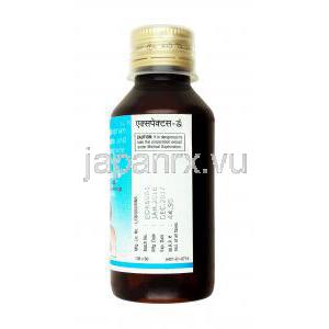エクスペクタス D 内服液 (クロルフェニラミン/ デキストロメトルファン) ボトル側面