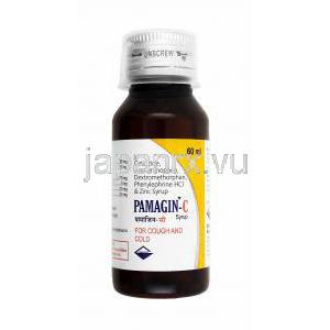 パマジン C 内服液 (アセトアミノフェン/ セチリジン/ メンソール/ フェニレフリン)