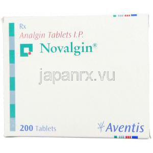ノバルジン Novalgin Analgin 500 錠  (Aventis) 箱