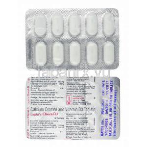 チェカル D (オロチン酸カルシウム/ コレカルシフェロール) 錠剤