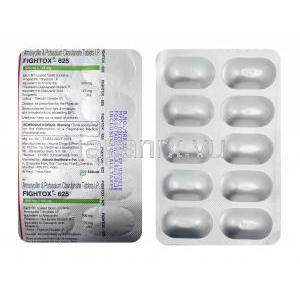 ファイトックス (アモキシシリン/ クラブラン酸) 625mg 錠剤