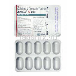 ジムニック O (セフィキシム/ オフロキサシン) 200mg 錠剤