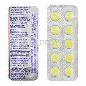 クロニル (クロミプラミン) 25mg 錠剤