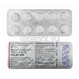 ゴルビ (ウルソデオキシコール酸) 300mg 錠剤
